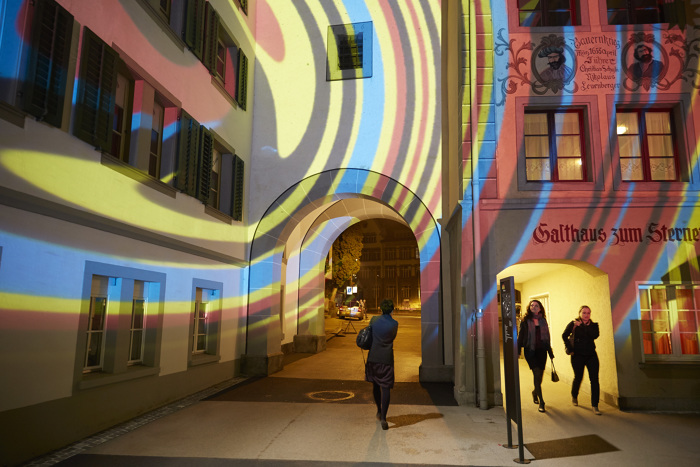 Weitere Lichtspekakel während des Willisau Fest am 27.9.2013.